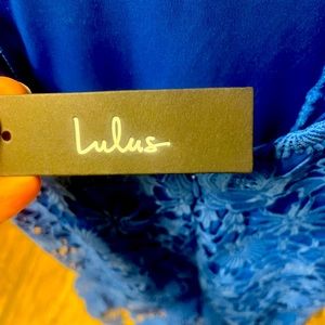 Lulus size small lace mini dress.